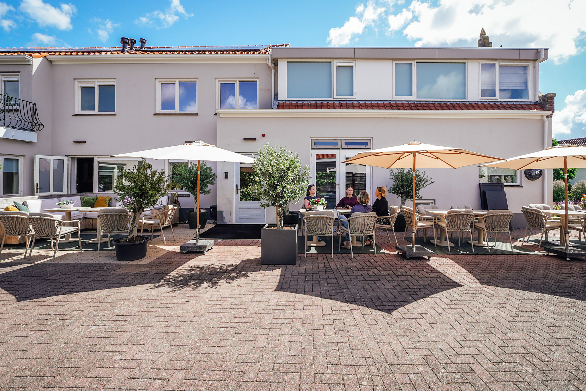Buitenruimte van Guesthouse Ouddorp Connection